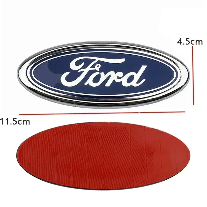 Emblema de coche ABS de 115x45mm para capó delantero y trasero, accesorios para Focus, Fiesta, Mondeo, F150, Ranger, Fusion, Kuga