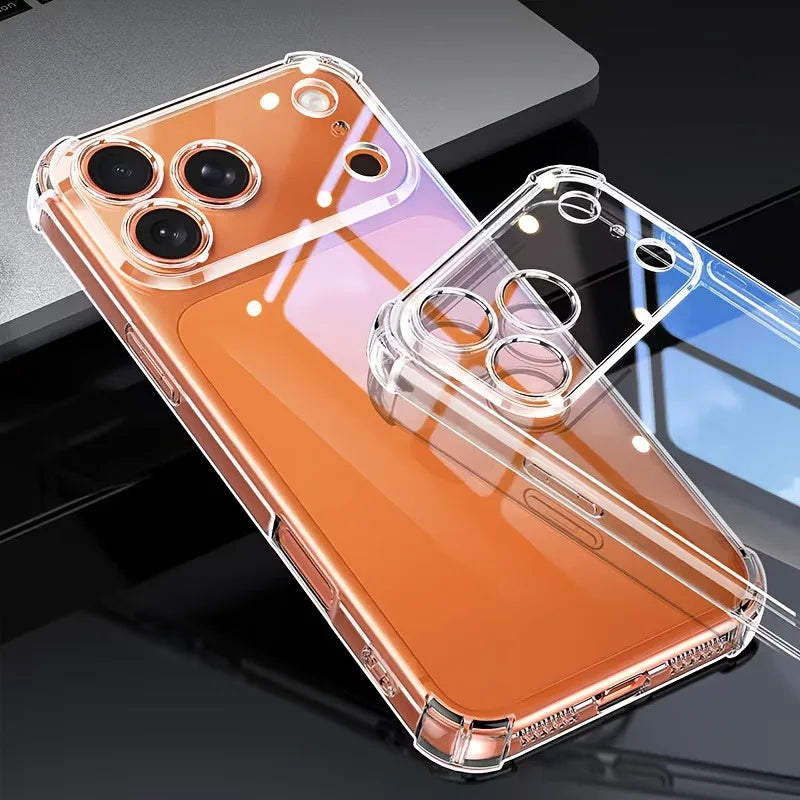 Funda Transparente Ultrafina para iPhone 17 Pro Max, Fundas de TPU Suave para iPhone 17 Pro Max 17Pro, Fundas Trasera Transparente Antigolpes, fundas iphone 17 pro max