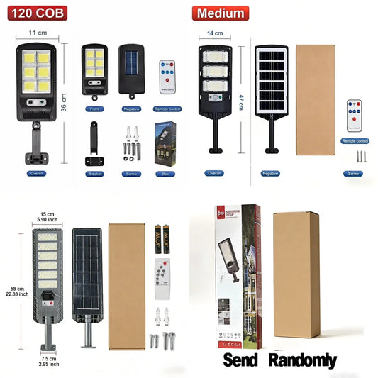Luces solares 9000000LM 4000W/3000W/1000W, reflector de farola impermeable para exteriores con Sensor de movimiento, lámpara de pared para jardín y patio
