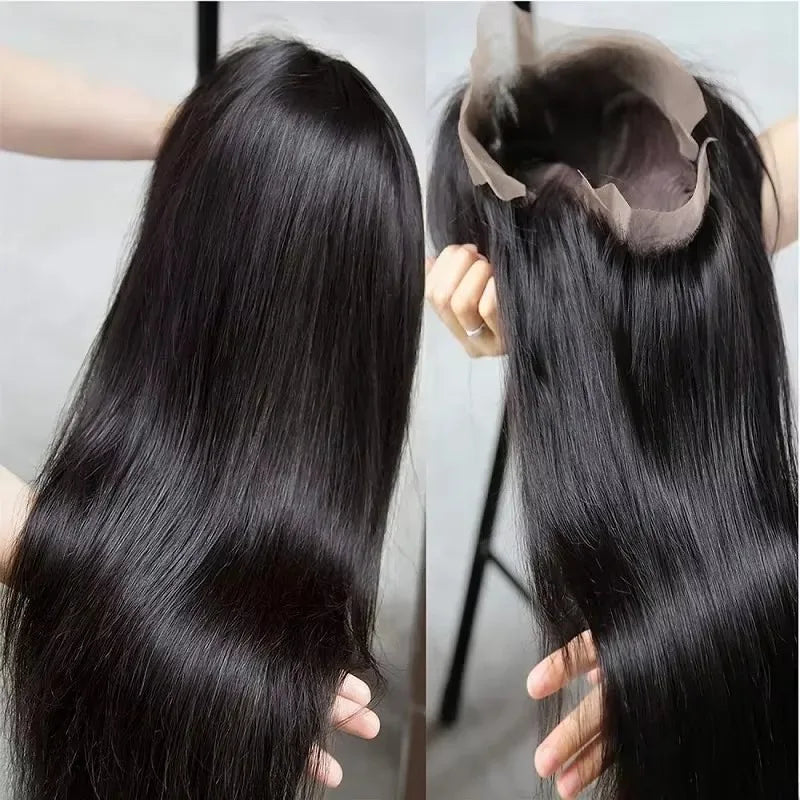 Vietnamese Straight Human Hair Wigs 300% Density 30 36 Inch 13x6 Hd Lace Front Wig 13x4 Straight Glueless Wig No Glue For Women