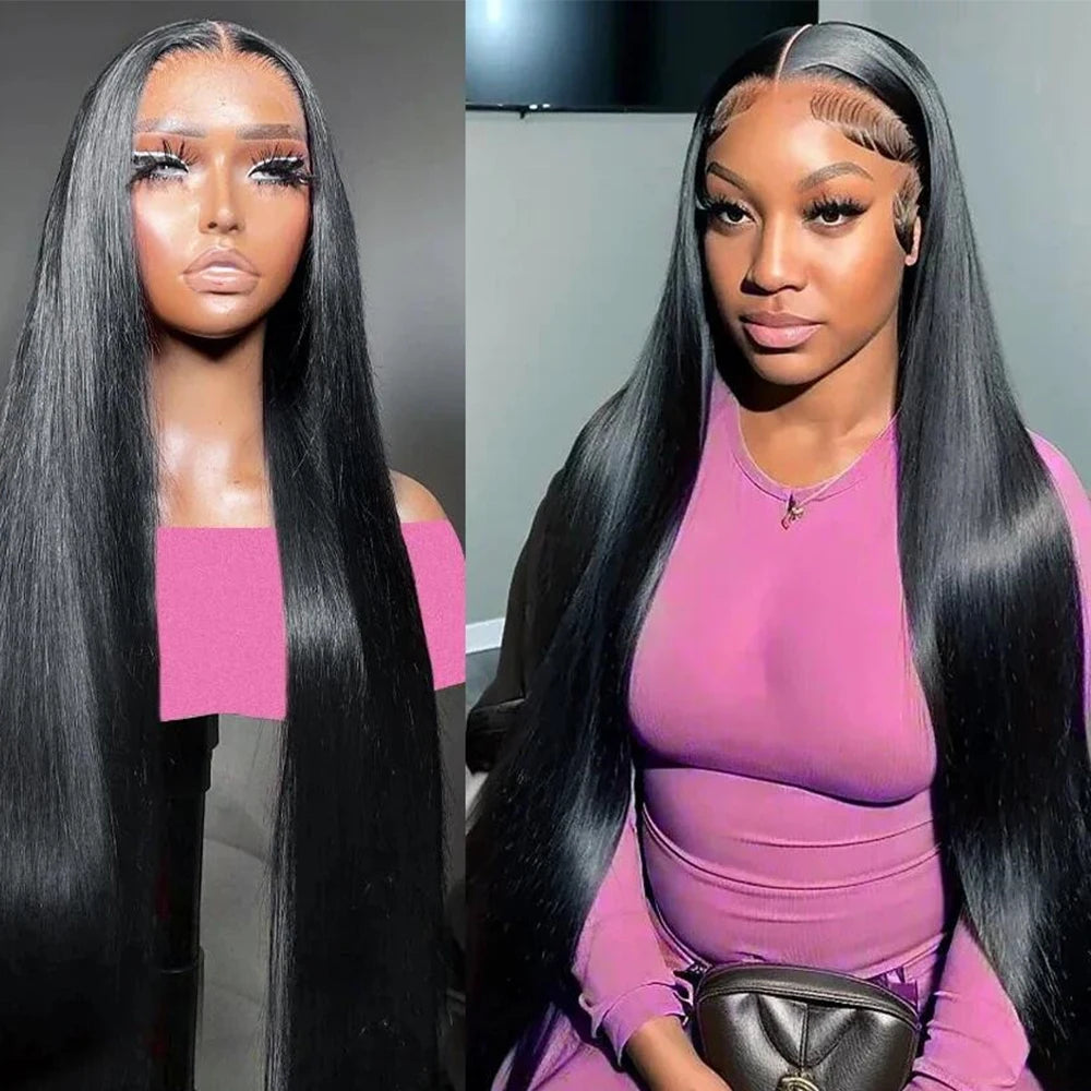 13x6 Straight Lace Frontal Wig 13x4 Lace Frotal Human Hair Wigs Swiss Transparent Lace Human Hair Wigs Pre Plucked Wig