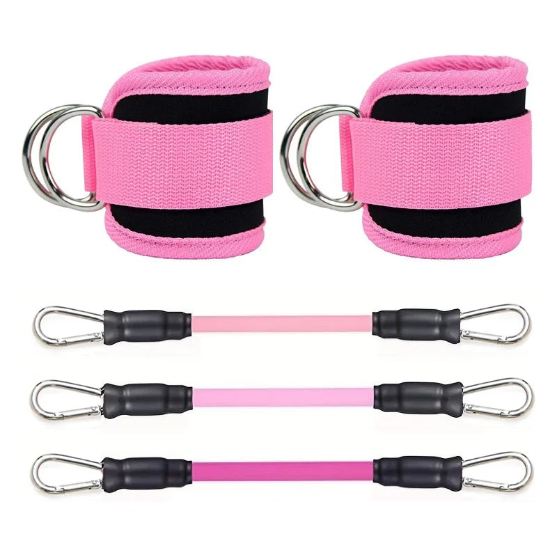 Correas de tobillo, conjunto de bandas de resistencia, equipo de ejercicio para entrenamiento físico, peso del tobillo, banda elástica de Yoga para gimnasio, hombre y mujer