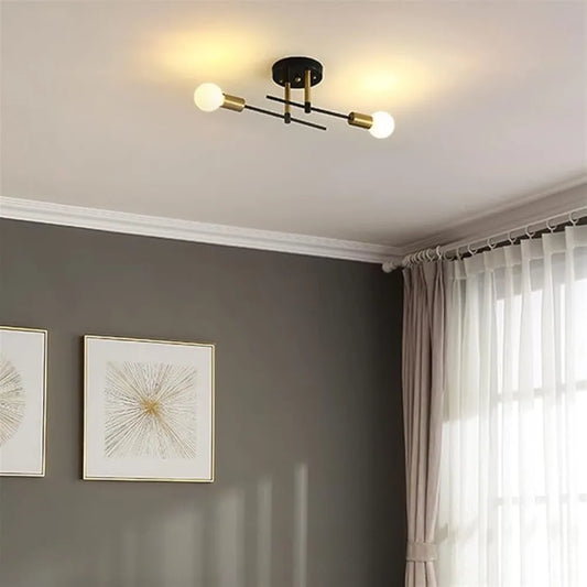 Luz de techo sin bombilla Lámpara colgante industrial moderna para sala de estar/comedor/dormitorio/cocina cafetería