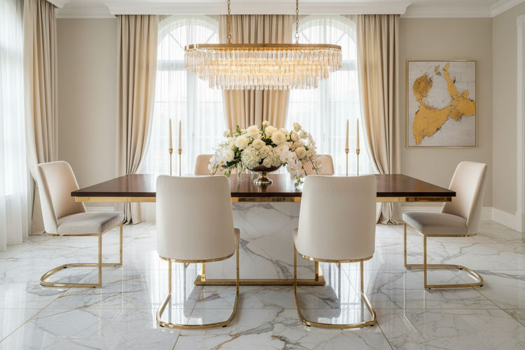 6 sillas comedor lujosas