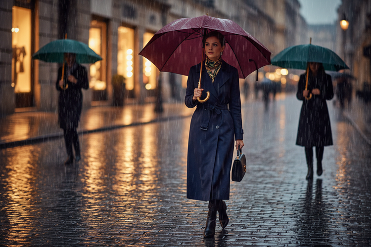 Paraguas de lluvia elegantes