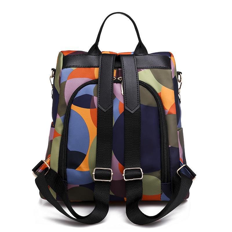 New Foreign Trade Korean Fashion Student Schoolbag Personalized All-match Bag Travel Backpack Oxford Women's Backpack