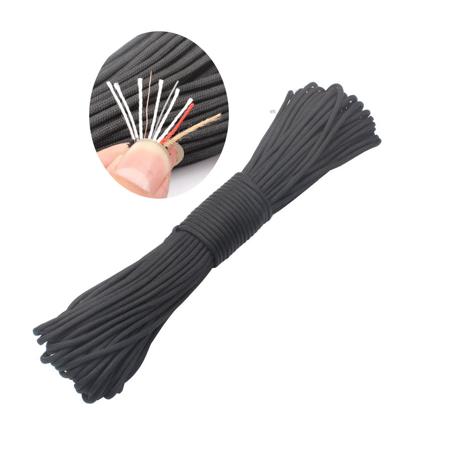 7-core 4mm umbrella rope polypropylene fiber multi-function mountaineering paratrooper traction rope life-saving equipment fixed safety umbrella rope