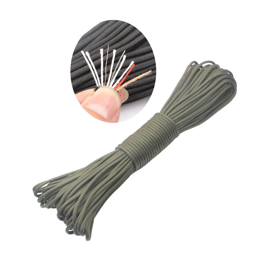 7-core 4mm umbrella rope polypropylene fiber multi-function mountaineering paratrooper traction rope life-saving equipment fixed safety umbrella rope