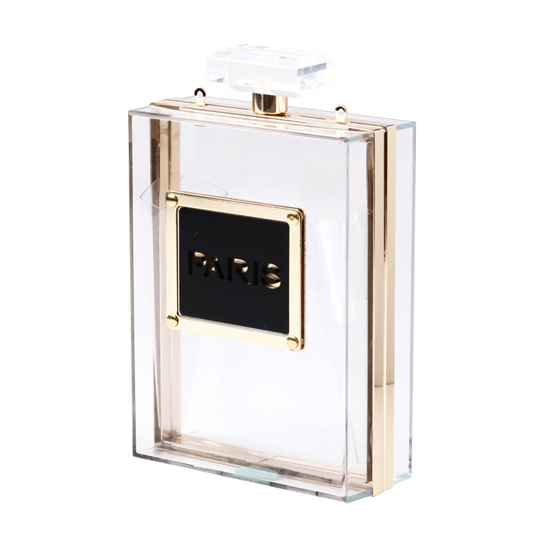 Bag 2020 New Arrival Transparent Acrylic Bag Vertical Square Bag Shoulder Crossbody Banquet Dress Evening Bag for Women