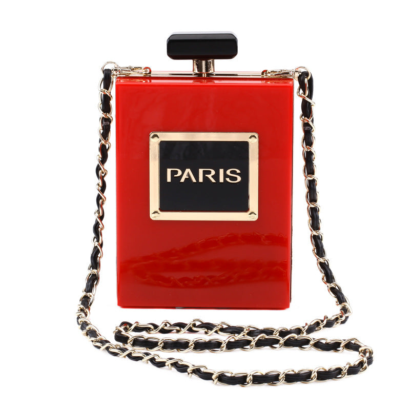 Bag 2020 New Arrival Transparent Acrylic Bag Vertical Square Bag Shoulder Crossbody Banquet Dress Evening Bag for Women
