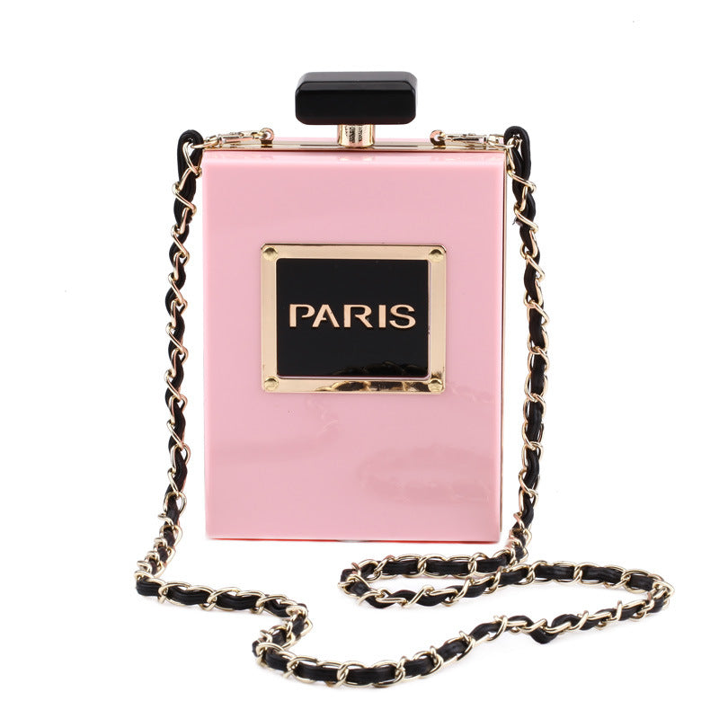 Bag 2020 New Arrival Transparent Acrylic Bag Vertical Square Bag Shoulder Crossbody Banquet Dress Evening Bag for Women
