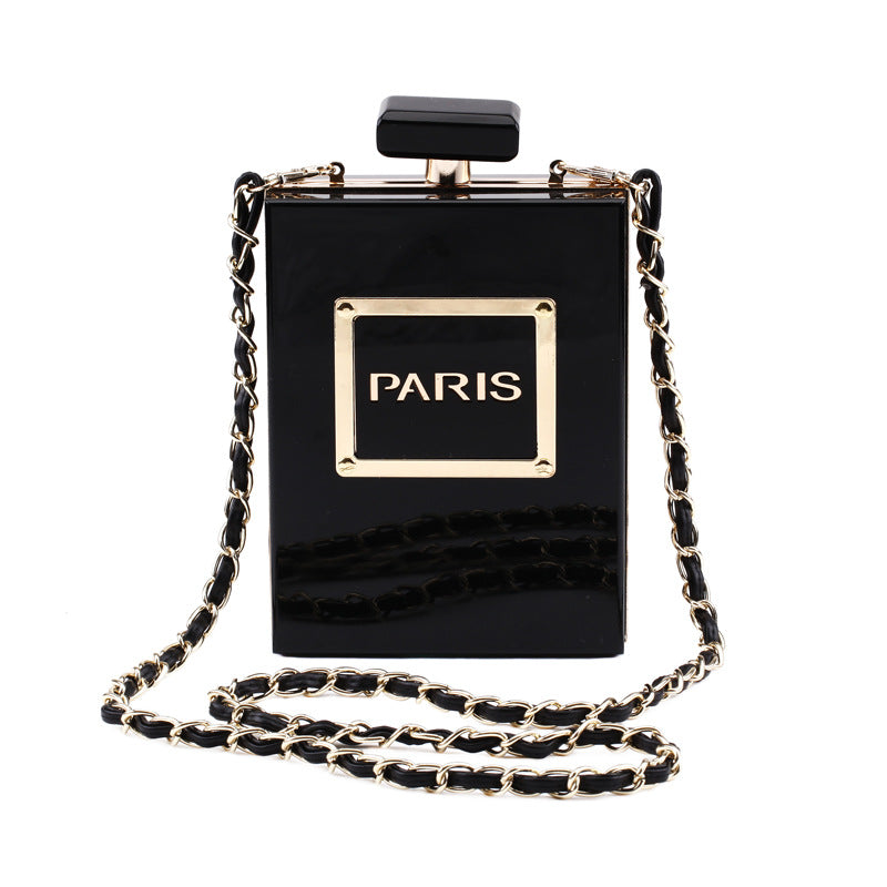Bag 2020 New Arrival Transparent Acrylic Bag Vertical Square Bag Shoulder Crossbody Banquet Dress Evening Bag for Women