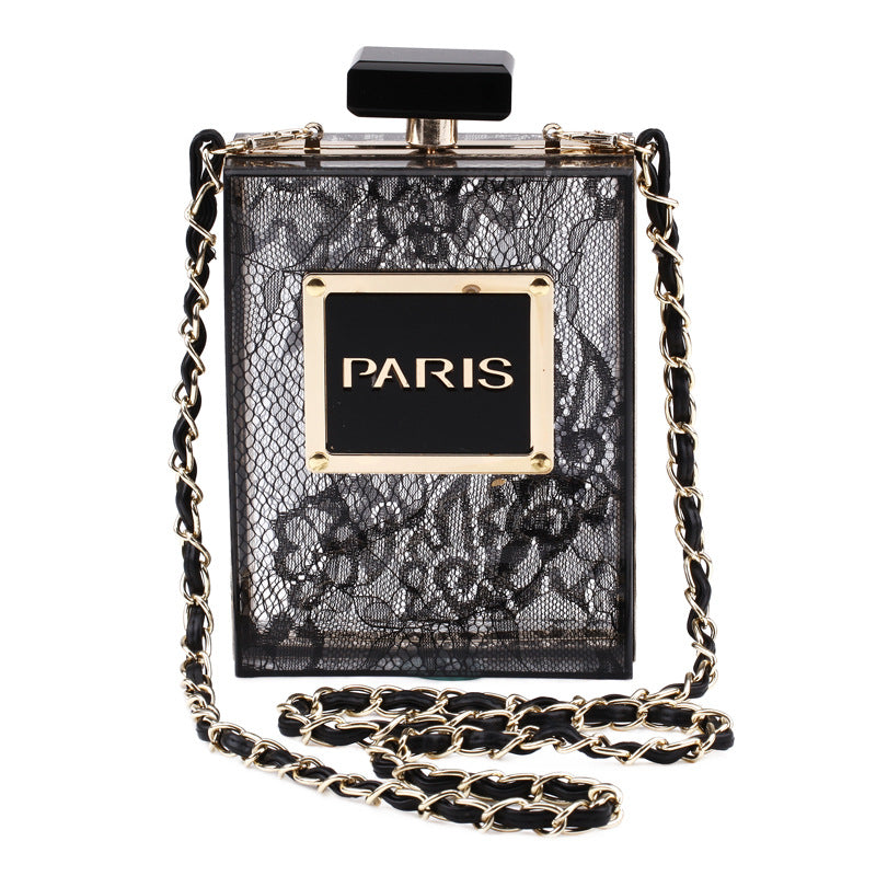 Bag 2020 New Arrival Transparent Acrylic Bag Vertical Square Bag Shoulder Crossbody Banquet Dress Evening Bag for Women