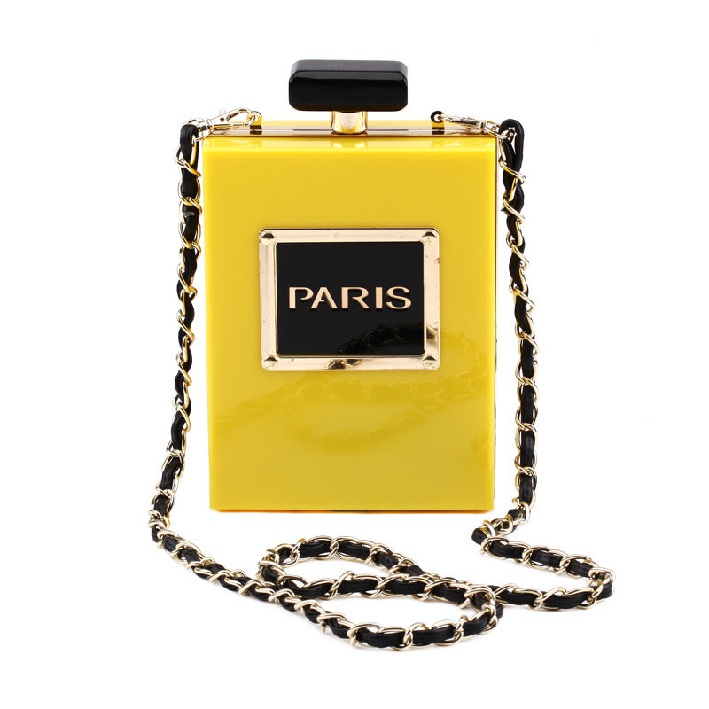 Bag 2020 New Arrival Transparent Acrylic Bag Vertical Square Bag Shoulder Crossbody Banquet Dress Evening Bag for Women