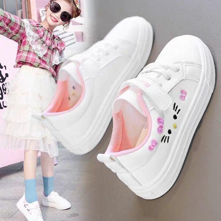 Girls 6 small white shoes Korean children's board shoes 11 single shoes primary school students fashion children's shoes 13 casual sneaker 15 years old