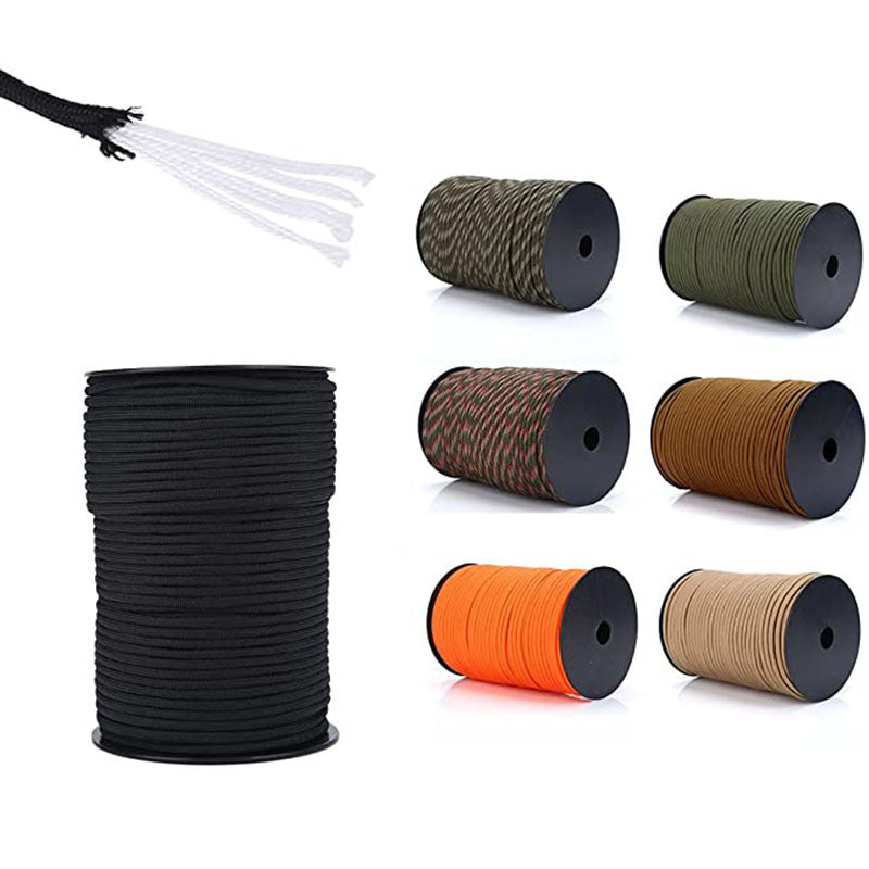 7-core 4mm umbrella rope polypropylene fiber multi-function mountaineering paratrooper traction rope life-saving equipment fixed safety umbrella rope