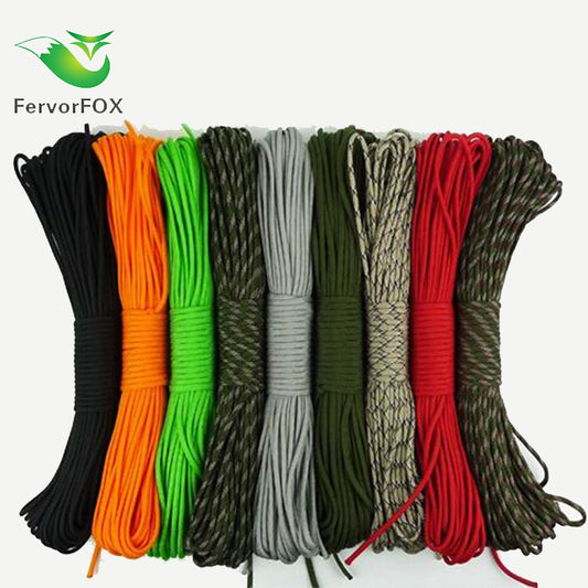 7-core 4mm umbrella rope polypropylene fiber multi-function mountaineering paratrooper traction rope life-saving equipment fixed safety umbrella rope