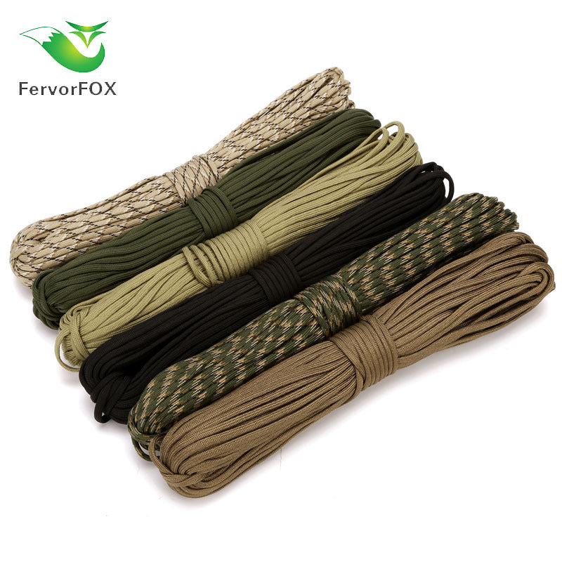 7-core 4mm umbrella rope polypropylene fiber multi-function mountaineering paratrooper traction rope life-saving equipment fixed safety umbrella rope