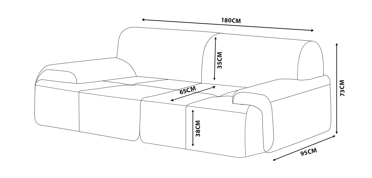 Sofá Modular 3 plazas con Chaise Longue, tapizado en Chenilla, Fundas de Cojines desenfundables (Gris Mineral, 3 plazas con Chaise Longue)