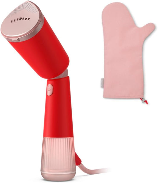 Philips 5000 Vaporizador de Mano Vertical, 1300 W, 24g/min, Rojo