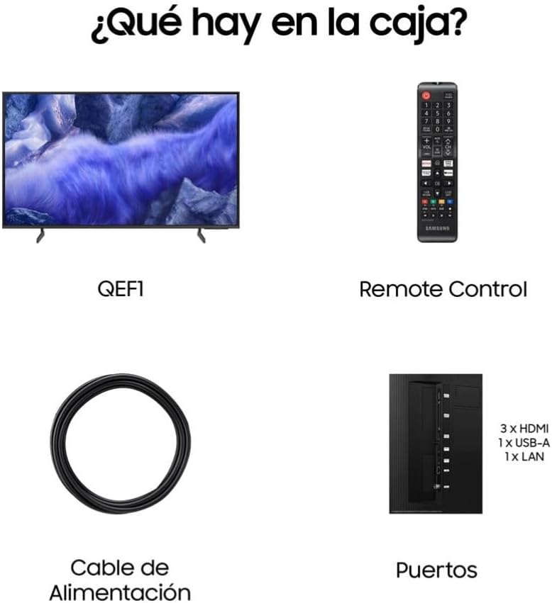 Samsung TV 65 Pulgadas QLED Q8F 4K Smart TV con Vision AI, 100% Volumen de Color con Quantum Dot, el auténtico Quantum Dot y Motion Xcelerator