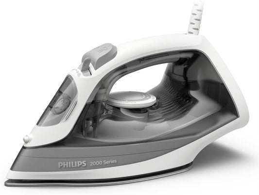 Philips 2000 Plancha de Vapor, Potencia de 2000W, depósito 250 ml, Gris