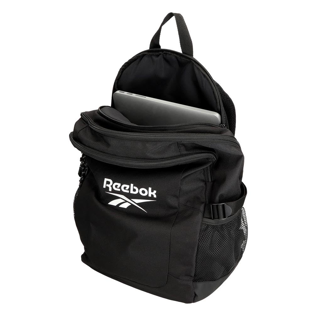 Reebok Carson Mochila para portátil, fabricada en poliéster, Tirantes anchos, ergonómicos y acolchados que se adaptan perfectamente a la espalda, Múltiples formas de usarlo, varios compartimentos