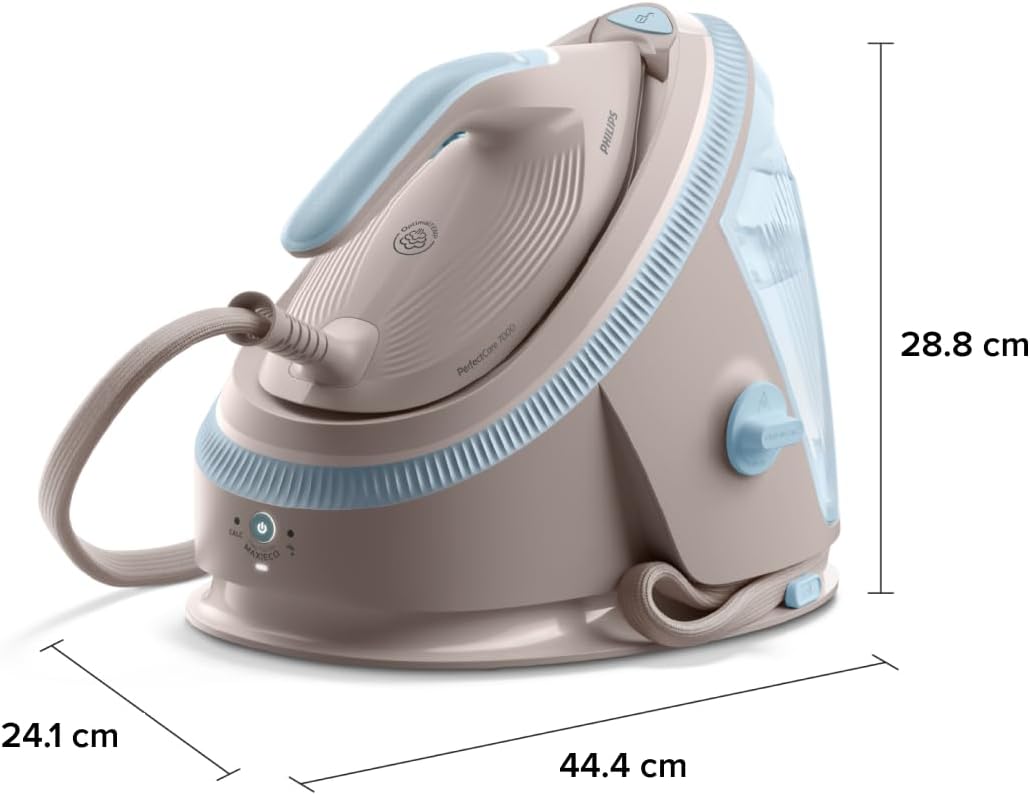 Philips 7000 Centro de Planchado OptimalTEMP, 8,5 bares, 1,5L, Beige