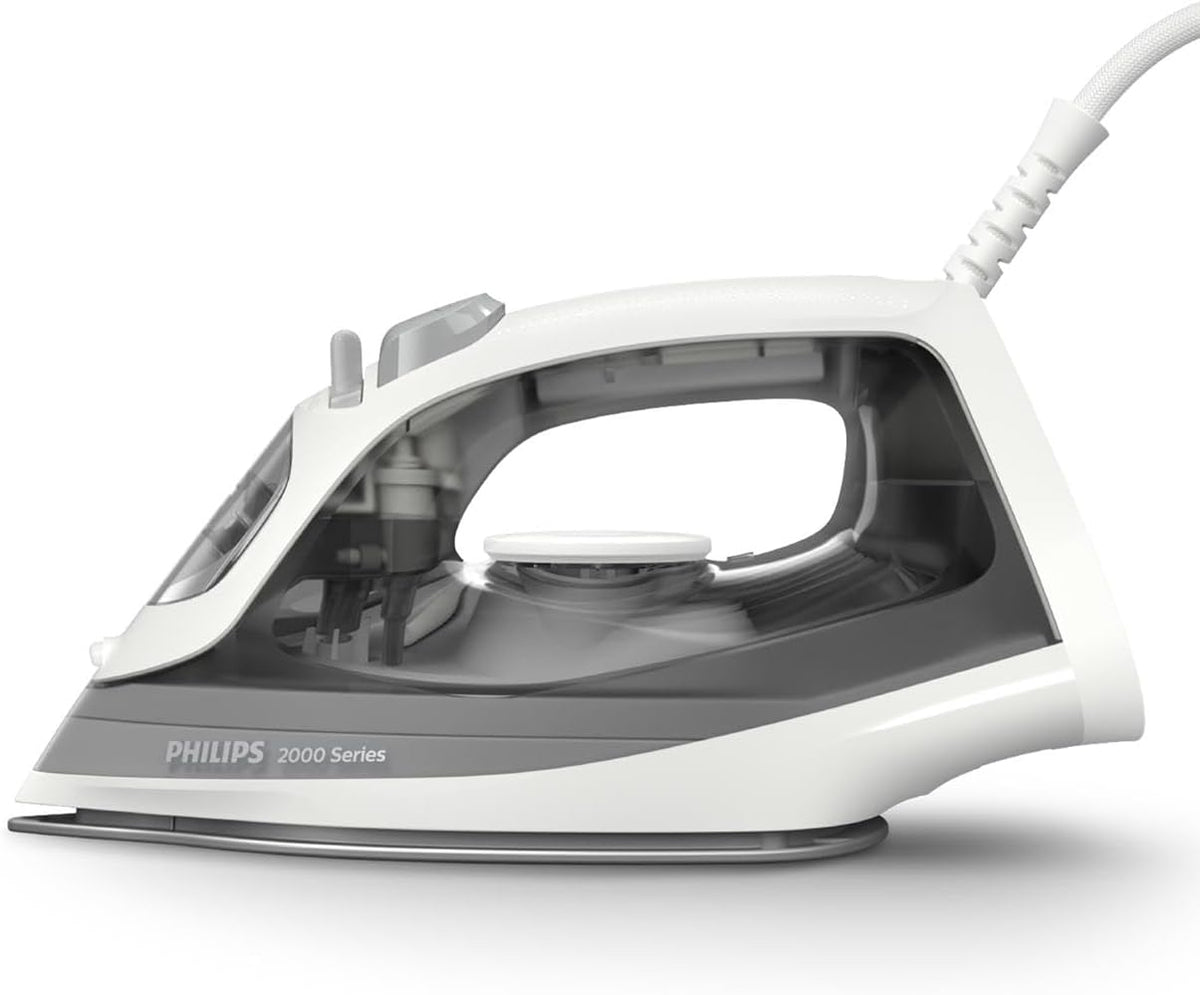 Philips 2000 Plancha de Vapor, Potencia de 2000W, depósito 250 ml, Gris