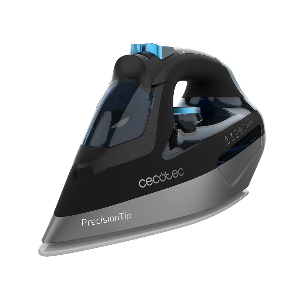 Cecotec Plancha de la Ropa Horizontal Vapor IronHero 3200 Vital. 3200W, Golpe de Vapor 270g/min, Vapor Continuo 70g/min, Suela Gran Resistencia con Deslizamiento Perfecto, Antigoteo