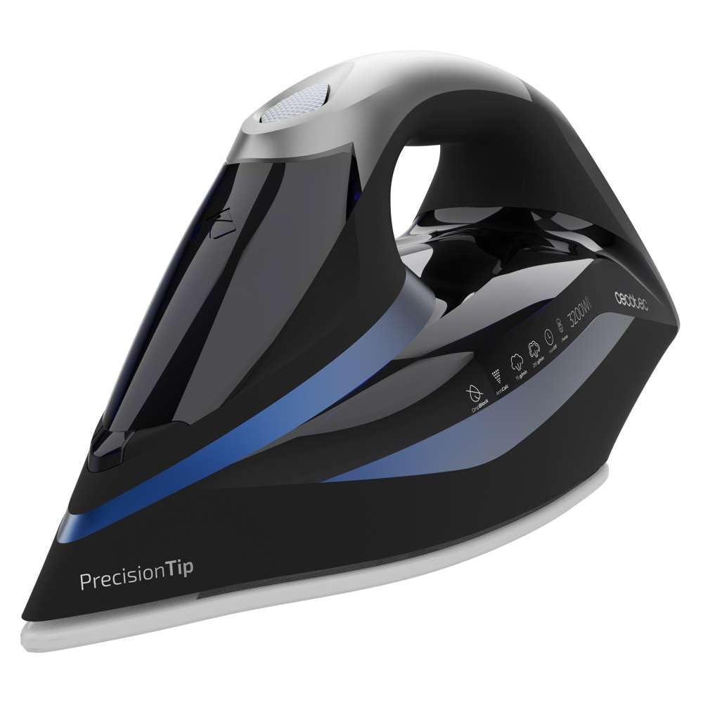 Cecotec Plancha Ropa Vapor 3D ForceAnodized 750 Smart. 3100W, Golpe de Vapor 200 g/min, Doble Suela Anodizada, Pantalla LCD, Antical, Autoapagado, Modo Eco, Depósito 400 ml