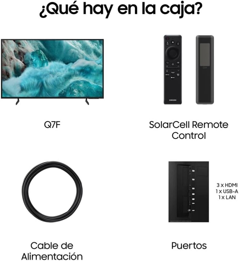 Samsung TV 65 Pulgadas QLED Q8F 4K Smart TV con Vision AI, 100% Volumen de Color con Quantum Dot, el auténtico Quantum Dot y Motion Xcelerator