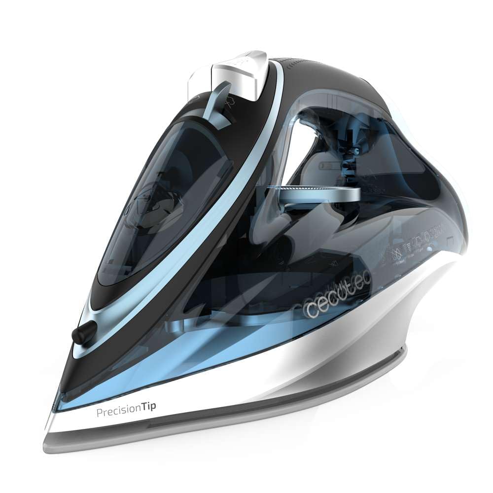 Cecotec Plancha de la Ropa Horizontal Vapor IronHero 3200 Vital. 3200W, Golpe de Vapor 270g/min, Vapor Continuo 70g/min, Suela Gran Resistencia con Deslizamiento Perfecto, Antigoteo