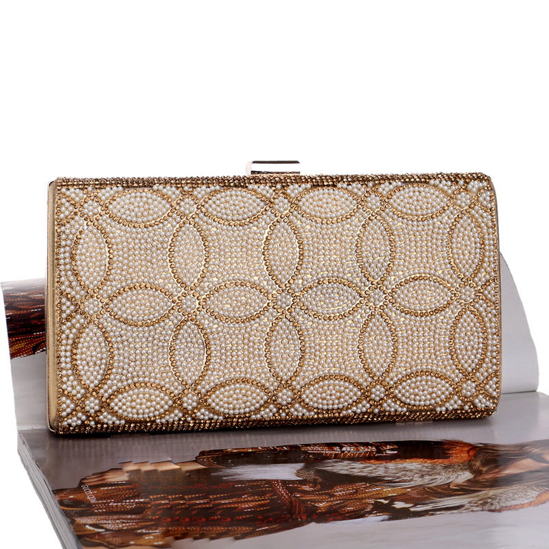 Cross-Border New Model Amazon Ebay Foreign Trade European and American Evening Bags Women's Banquet Dress Clutch Bags Evening Bags Light Luxury