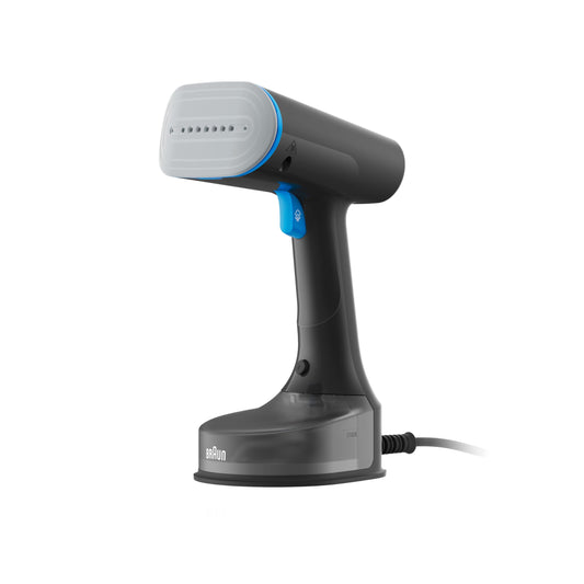 Braun QuickStyle 5 GS5011PU, Plancha Vertical con Doble Placa FreeGlide 3D, Steamer Vertical con Calentamiento Rápido, Vapor 22 g/min, Capacidad 150 ml, 1200W, Blanco/Violeta