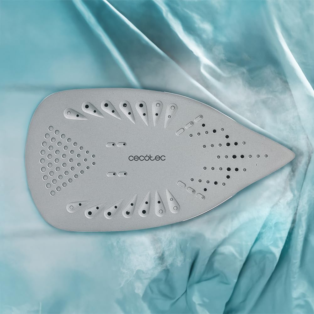 Cecotec Plancha Ropa Vapor 3D ForceAnodized 750 Smart. 3100W, Golpe de Vapor 200 g/min, Doble Suela Anodizada, Pantalla LCD, Antical, Autoapagado, Modo Eco, Depósito 400 ml