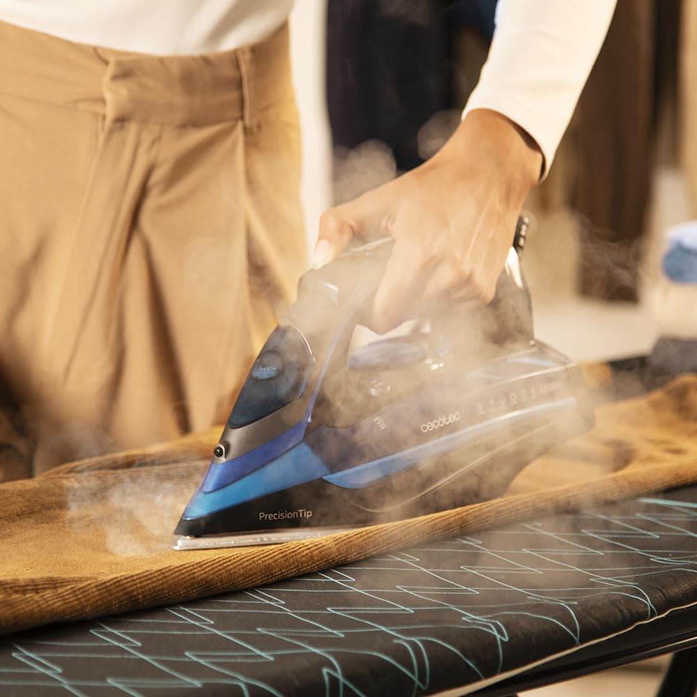 Cecotec Plancha Ropa Vapor 3D ForceAnodized 750 Smart. 3100W, Golpe de Vapor 200 g/min, Doble Suela Anodizada, Pantalla LCD, Antical, Autoapagado, Modo Eco, Depósito 400 ml