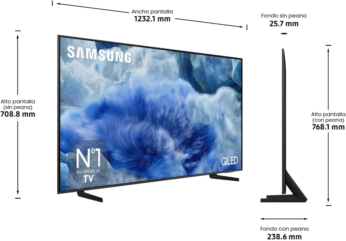 Samsung TV 65 Pulgadas QLED Q8F 4K Smart TV con Vision AI, 100% Volumen de Color con Quantum Dot, el auténtico Quantum Dot y Motion Xcelerator
