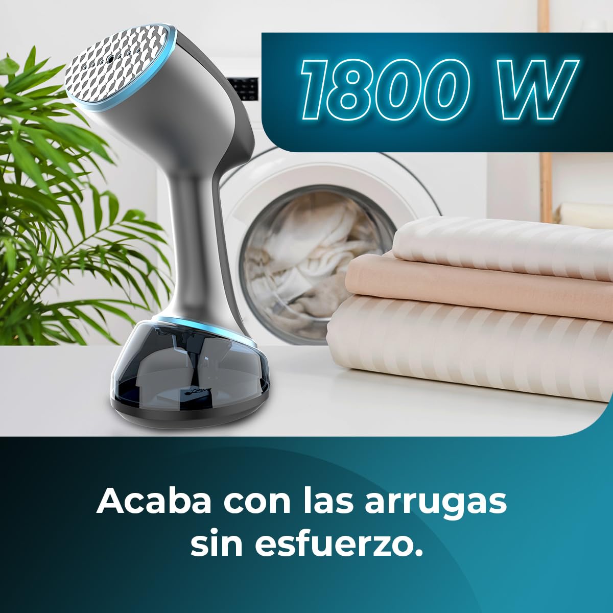 Cecotec Plancha Vertical IronHero 1800 Ultimate. 1800 W, Power Technology, Power Steam, Vapor Continuo de 28 g/min, Touch Control, Fast Steam, Clean Steam, Antigoteo, Auto Shut Off