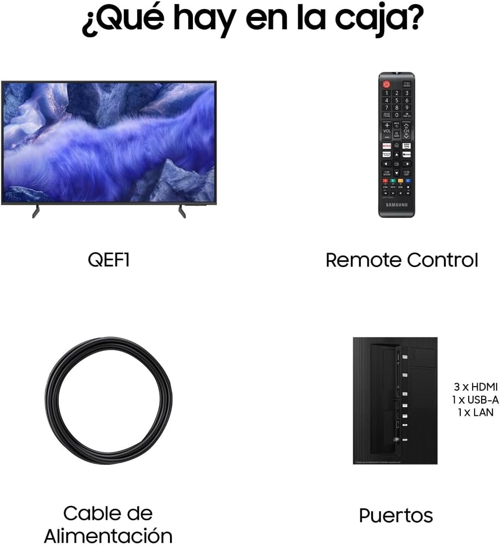 Samsung TV 65 Pulgadas QLED Q8F 4K Smart TV con Vision AI, 100% Volumen de Color con Quantum Dot, el auténtico Quantum Dot y Motion Xcelerator