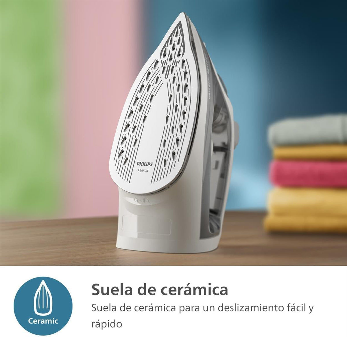 Philips 2000 Plancha de Vapor, Potencia de 2000W, depósito 250 ml, Gris
