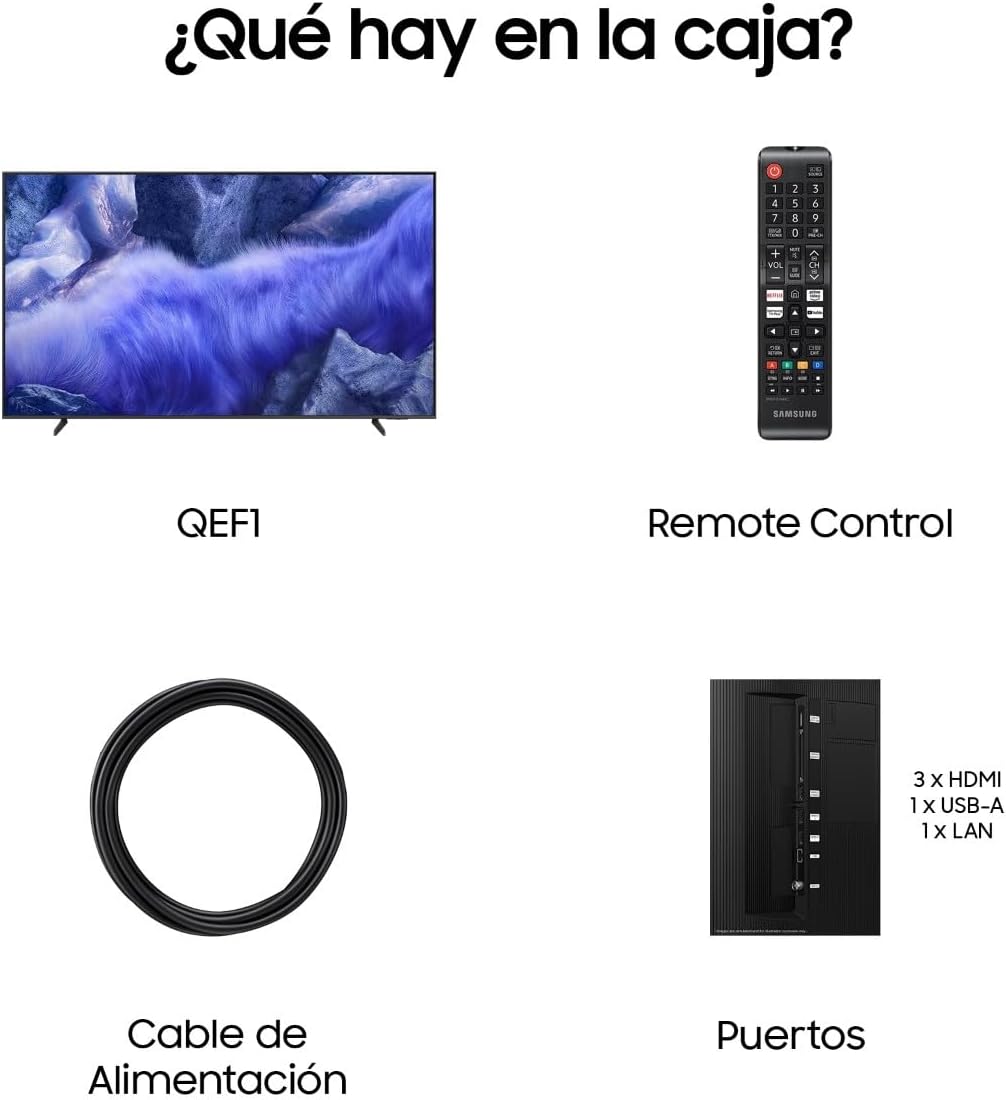 Samsung TV 65 Pulgadas QLED Q8F 4K Smart TV con Vision AI, 100% Volumen de Color con Quantum Dot, el auténtico Quantum Dot y Motion Xcelerator
