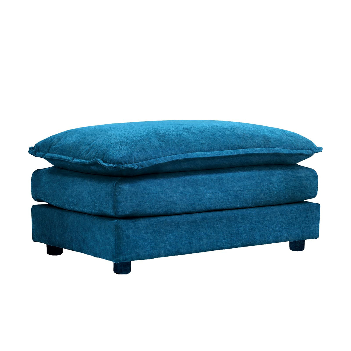 Sofá Modular Modular de 380.0 cm en Forma de L, sofás Convertibles de Gran tamaño, sofá de felpilla de 4 plazas con Asiento Profundo SleeperCloud con Almohadas y 2 otomanas para Sala de