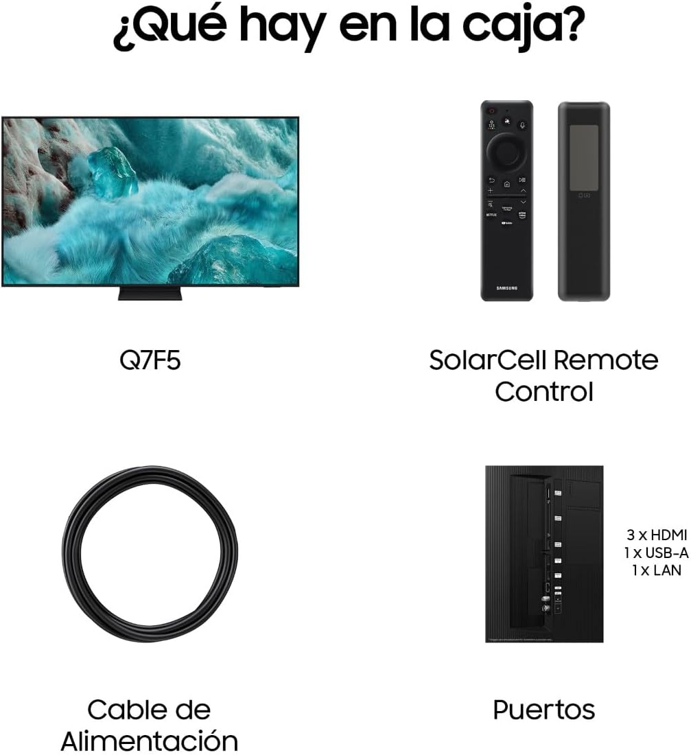Samsung TV 65 Pulgadas QLED Q8F 4K Smart TV con Vision AI, 100% Volumen de Color con Quantum Dot, el auténtico Quantum Dot y Motion Xcelerator