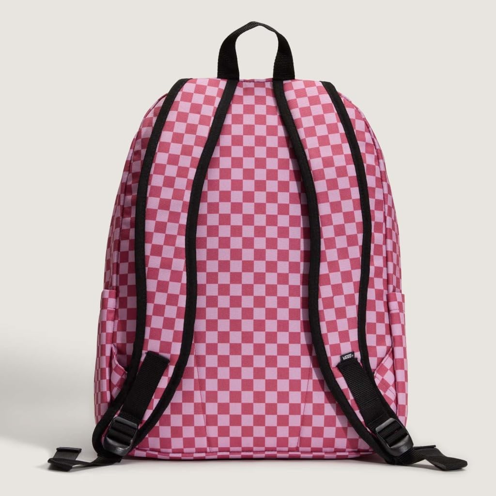 Vans Mochila unisex Old Skool Check, Pink Fizz, mediana, rosa Fizz, M