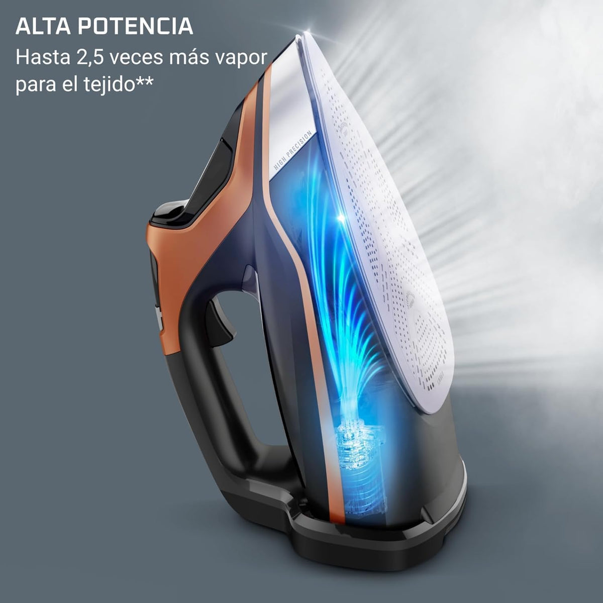 Rowenta Everlast Anticalc, Plancha de vapor, Golpe de vapor de 220 g/min