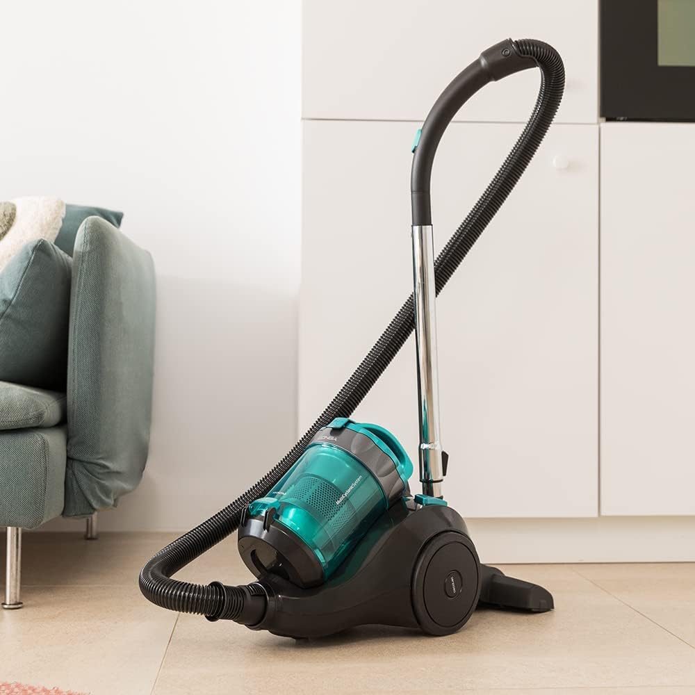 Cecotec Aspirador sin Bolsas Potente de Trineo Conga Rockstar Multicyclonic. 800 W, Multiciclónico, Capacidad 2,5 L, Filtro de Alta Eficiencia, Tubo Telescópico Metálico, Accesorios