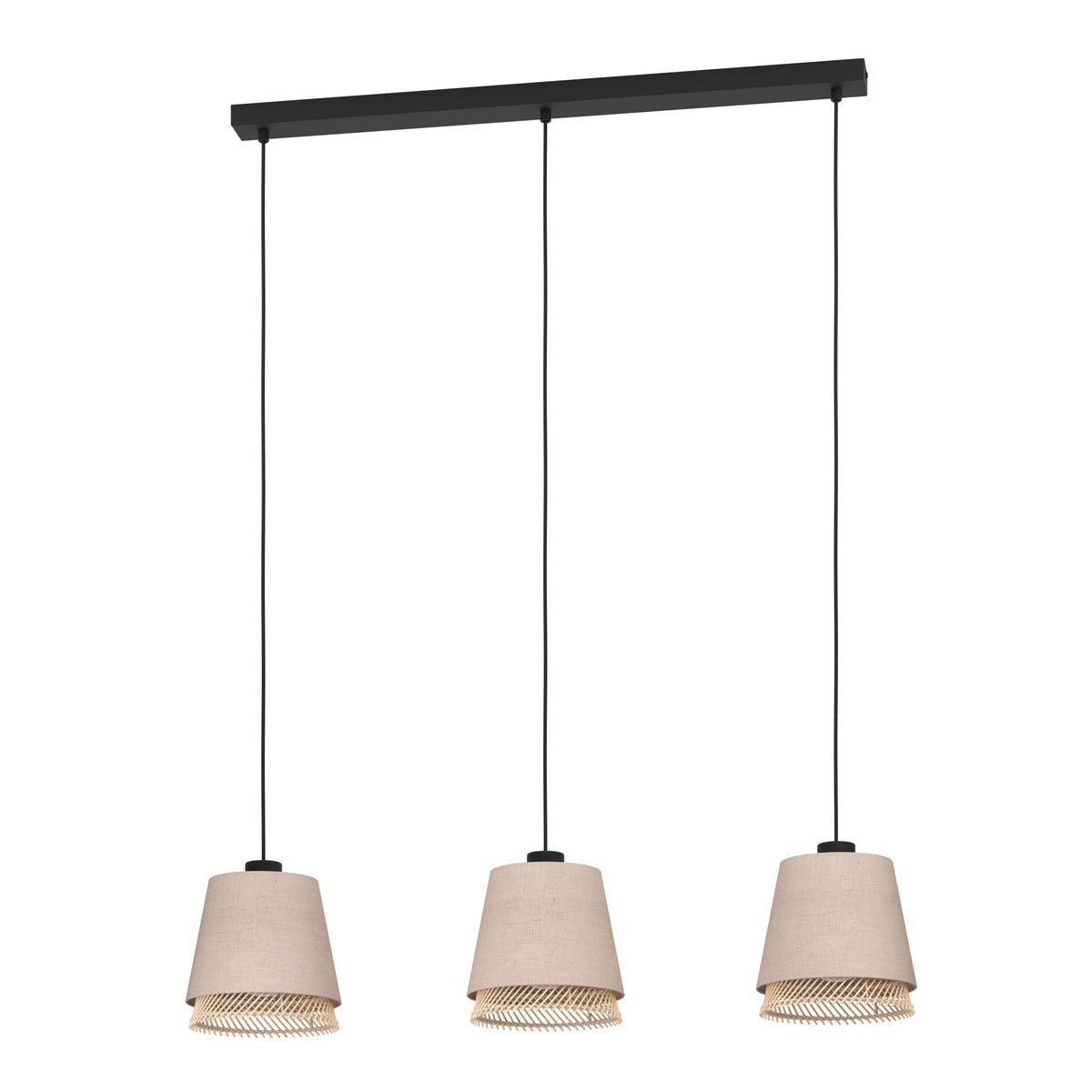 Eglo Tabley Lámpara de techo de estilo natural, adecuada para colocar