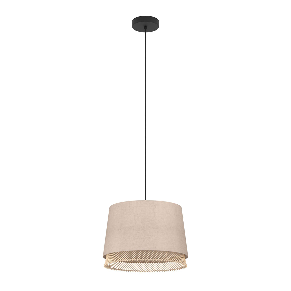 Eglo Tabley Lámpara de techo de estilo natural, adecuada para colocar
