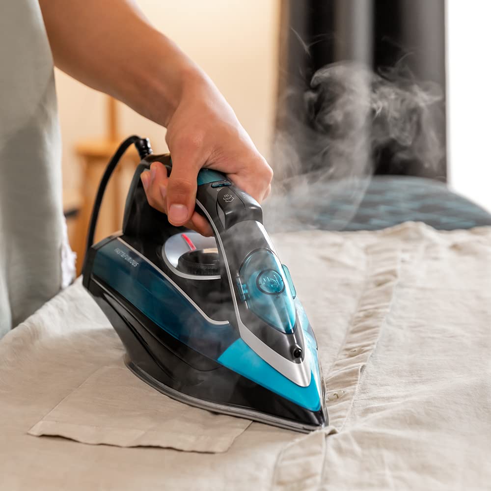 Cecotec Plancha Ropa Vapor Fast-Furious 5010 Vital, Suela de Aluminio Turbo Slide, Vapor continuo de 55 g/min, Golpe de vapor de 200 g/min, Regulador de temperatura, Antical, Antigoteo, 2600 W